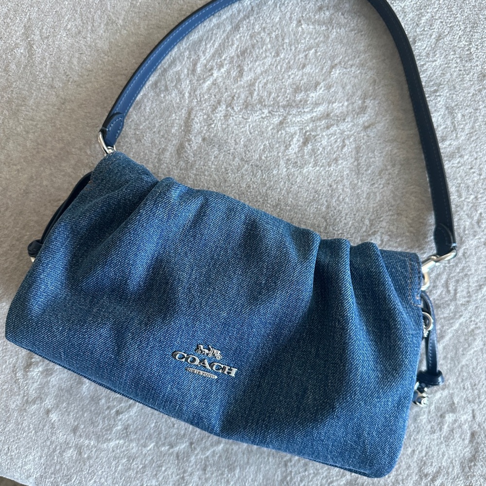 Coach Faye Denim Shoulder Bag